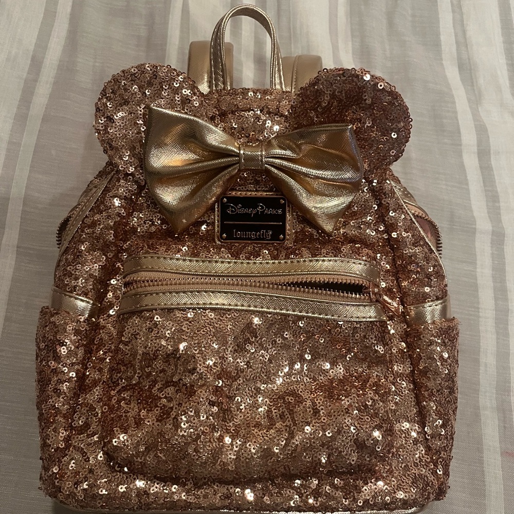 Disney Gold Sequin Backpack